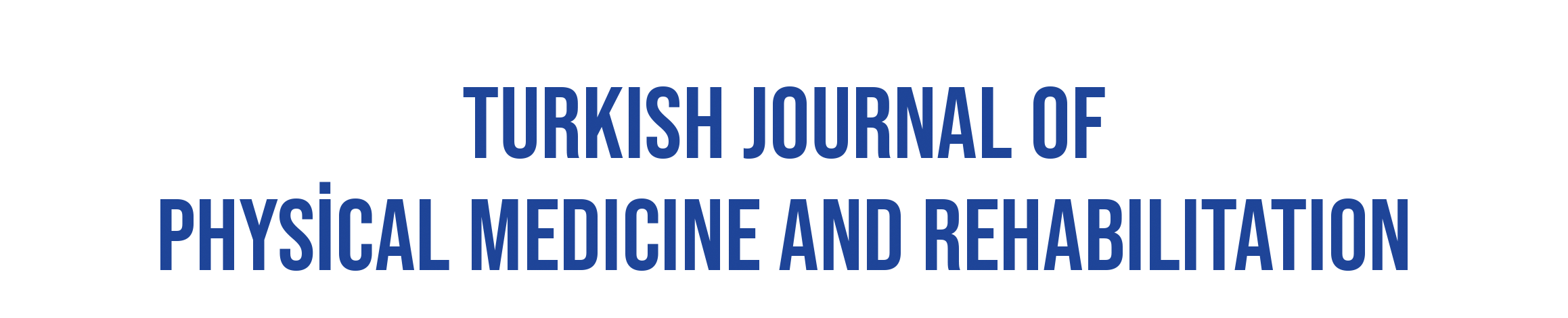 Turkish Journal of Physical Medicine and Rehabilitation
