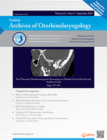 Turkish Archives of Otorhinolaryngology